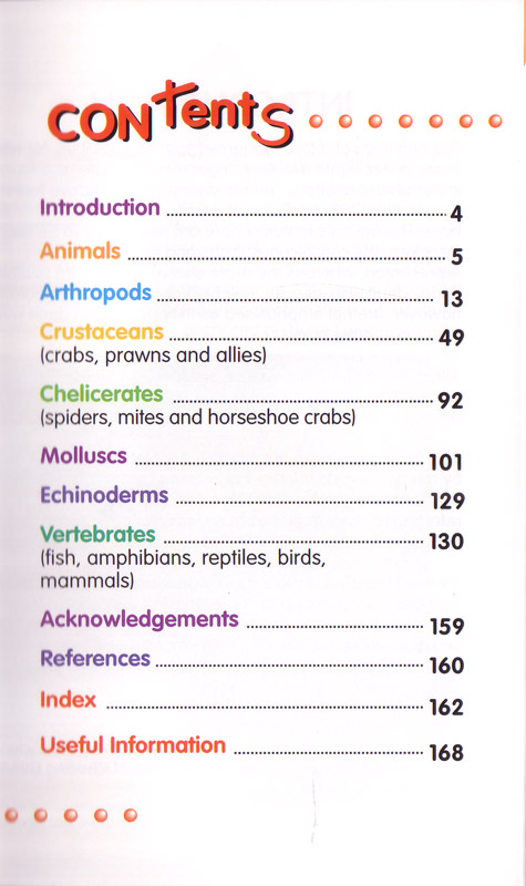 A Guide to the Mangroves of Singapore 2 - inhaltsverzeichnis